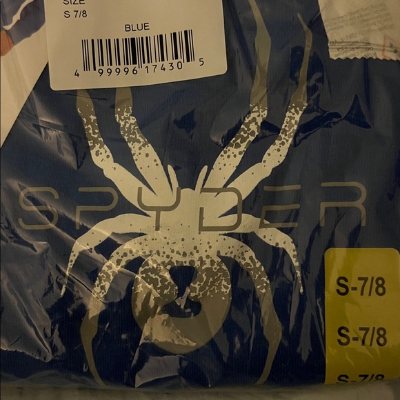 NWT Spyder Youth Pullover Hoodie with Kangaroo pocket BLUE - size S (7/8) - Picture 7 of 8
